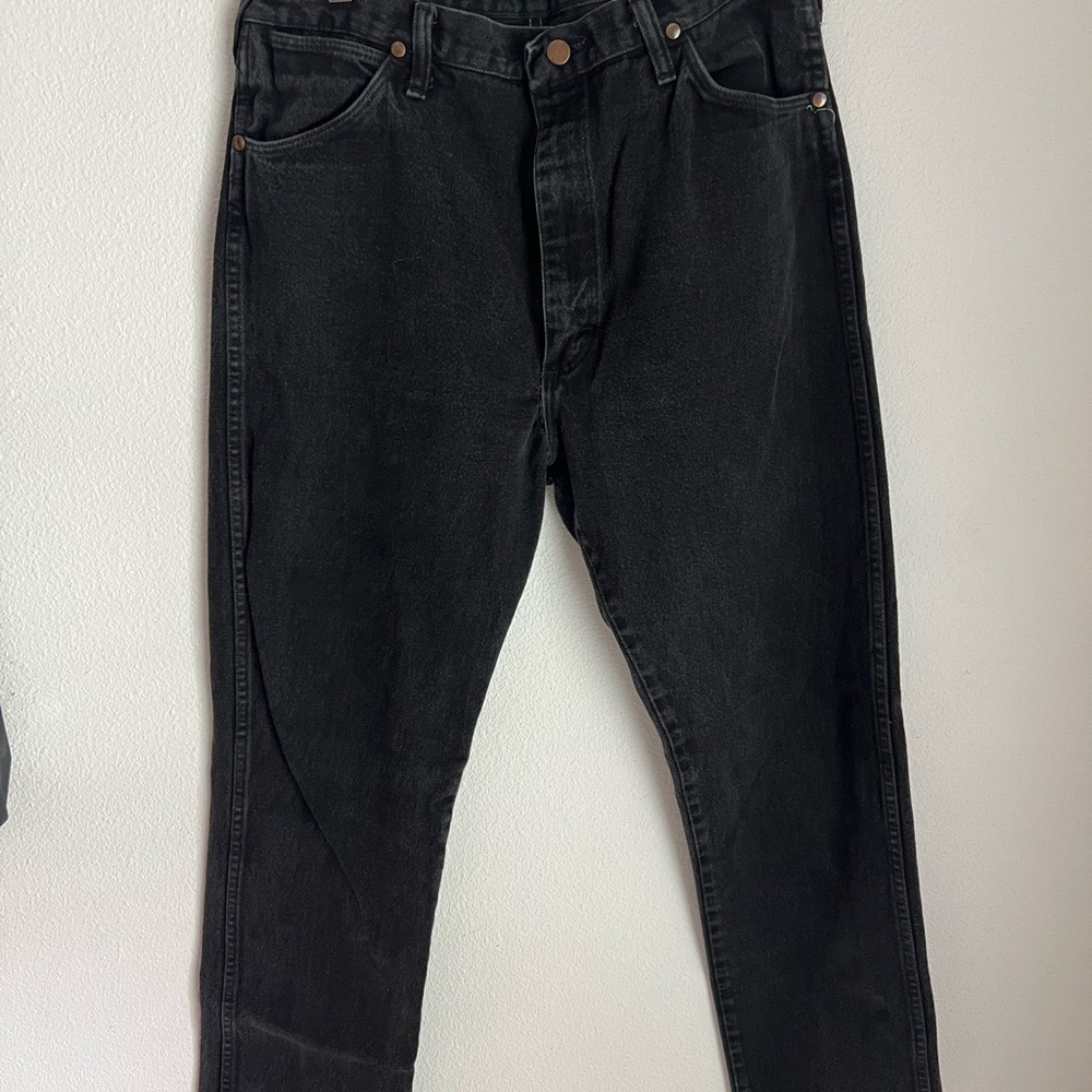 90s Wrangler Black Straight Jeans Classic Fit MADE IN USA
